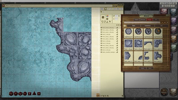 скриншот Fantasy Grounds - FG Coastlines Map Pack 0