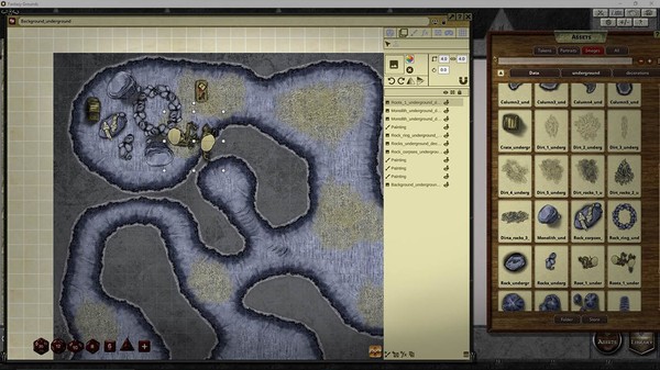скриншот Fantasy Grounds - FG Underground Map Pack 4