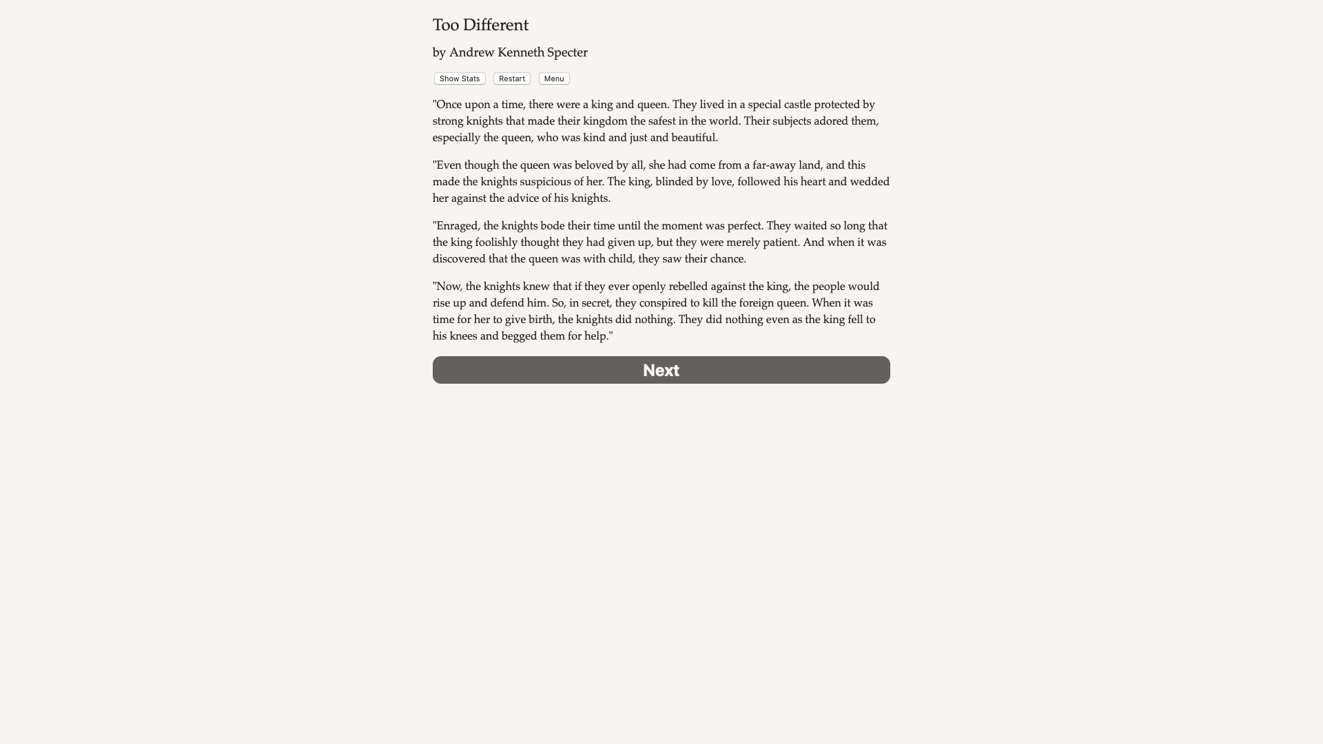 Too Different Demo #0