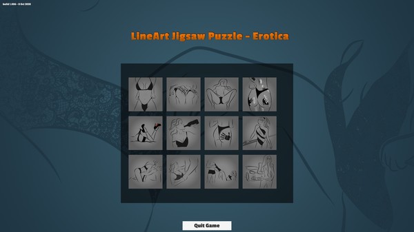 скриншот LineArt Jigsaw Puzzle - Erotica 0