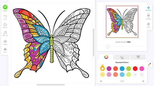 Coloring Book for Adults — скриншот