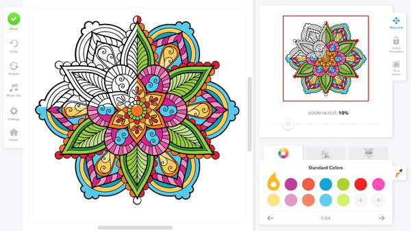 Coloring Book for Adults — скриншот