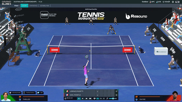 Tennis Manager 2021 game for Linux 1