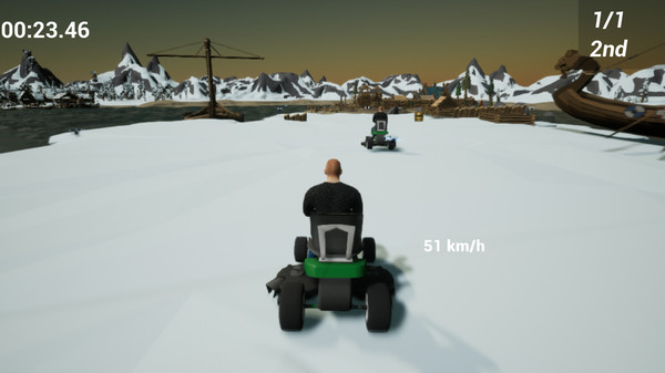 скриншот Lawnmower Game: Racing 2