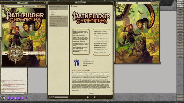 скриншот Fantasy Grounds - Pathfinder RPG - Chronicles: Seekers of Secrets - A Guide to the Pathfinder Society 0
