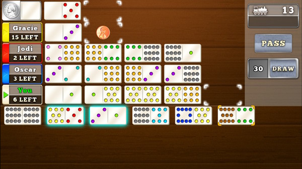 Скриншот из Mexican Train Dominoes Gold