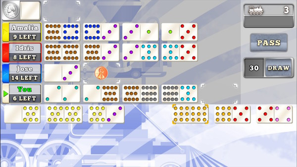 Скриншот из Mexican Train Dominoes Gold