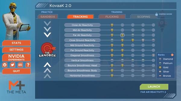 скриншот KovaaK 2.0 - Tracking Trainer 1