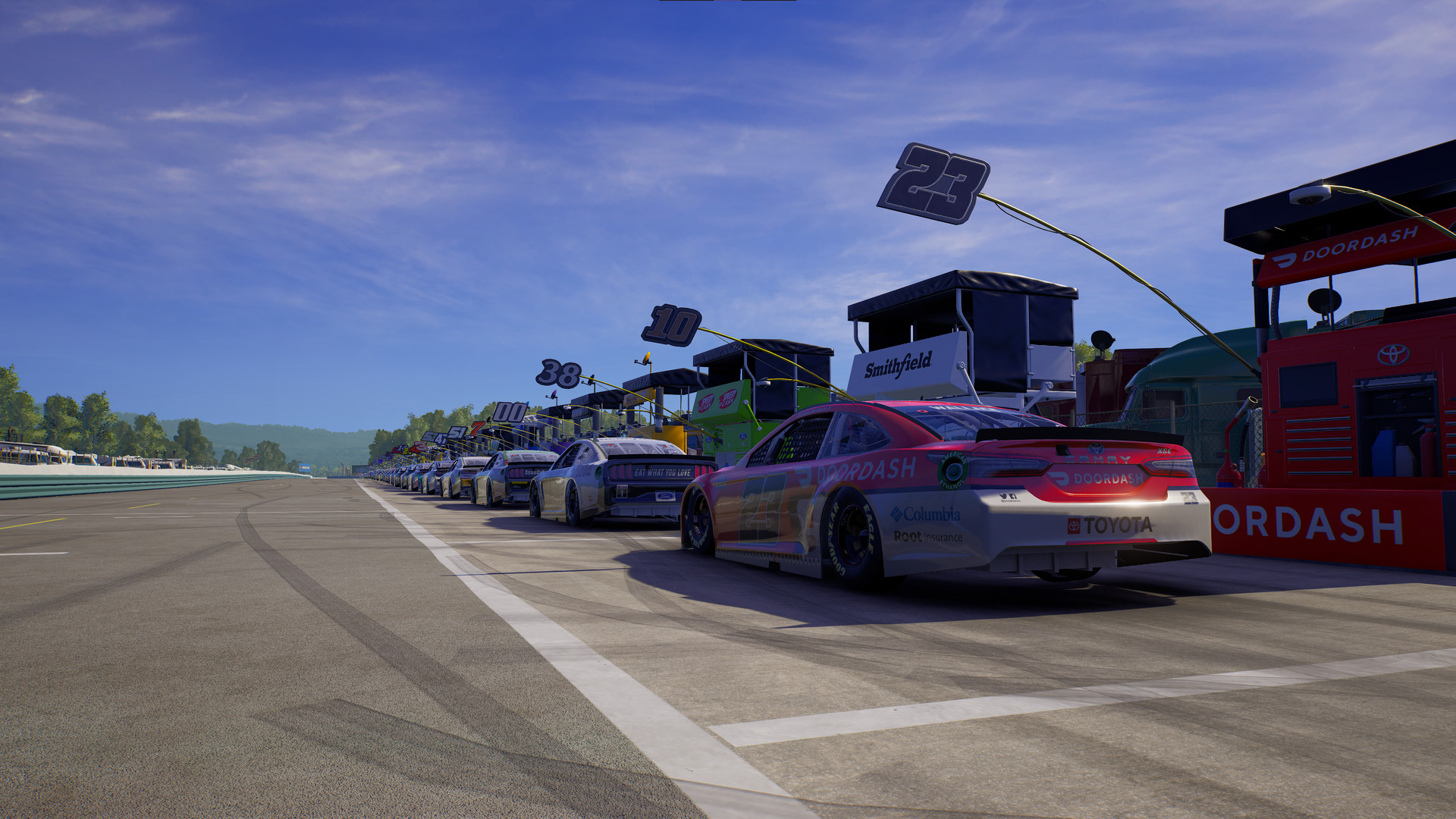 NASCAR 21: Ignition screenshot of gameplay.