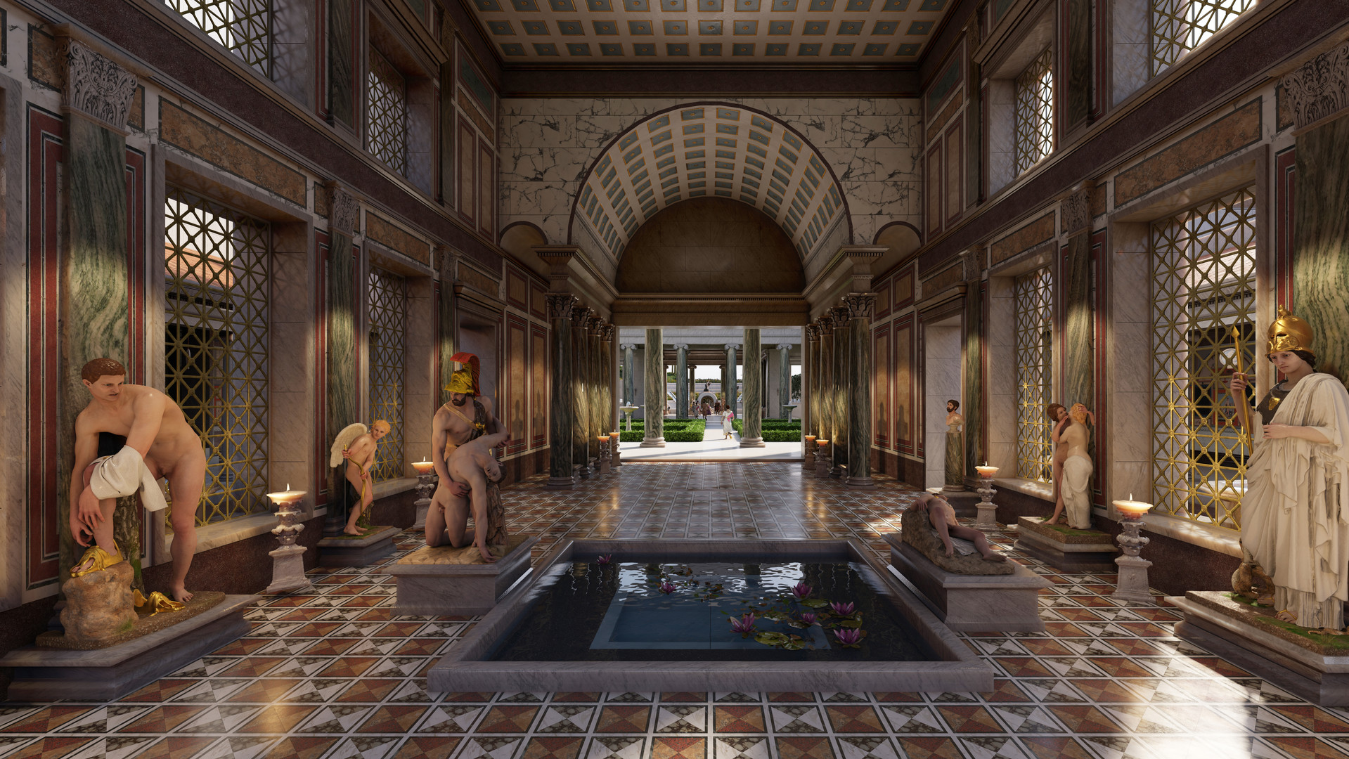 Hadrian's Villa Reborn: Stadium Garden #5