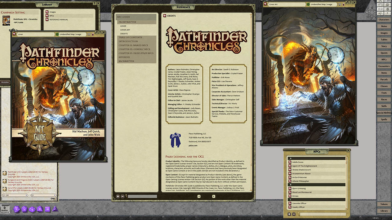 Fantasy Grounds - Pathfinder RPG - Chronicles: Seekers of Secrets - A Guide  to the Pathfinder Society no Steam