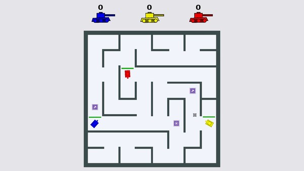 Tanks in Labyrinth game for Linux 1