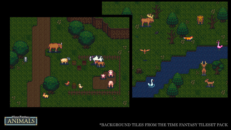 RPG Maker MZ - Time Fantasy Add-on: Animals Featured Screenshot #1