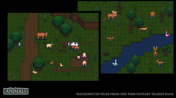 RPG Maker MZ - Time Fantasy Add-on: Animals