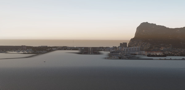 скриншот X-Plane 11 - Add-on: Skyline Simulations - LXGB - Gibraltar Airport 1