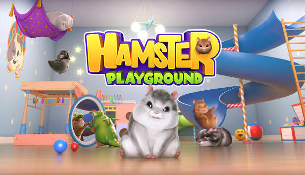 Imagen de la cápsula de "Hamster Playground" que utilizó RoboStreamer para las transmisiones en Steam