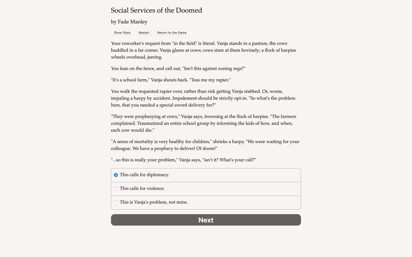 Social Services of the Doomed screenshot 1