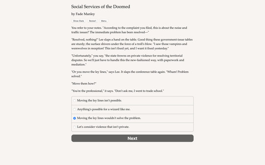 Скриншот из Social Services of the Doomed Demo
