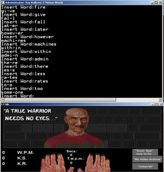 скриншот Touch Typing Home Row Speed Grinder - iReact Freddy Krueger Nightmare Custom Art Keyboard 4