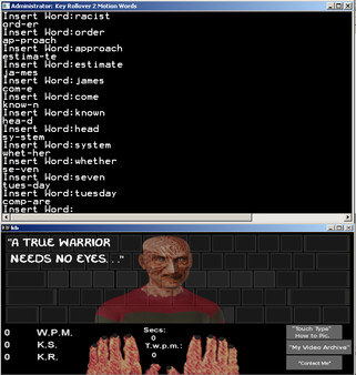 скриншот Touch Typing Home Row Speed Grinder - iReact Freddy Krueger Nightmare Custom Art Keyboard 3