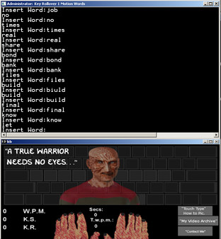скриншот Touch Typing Home Row Speed Grinder - iReact Freddy Krueger Nightmare Custom Art Keyboard 1