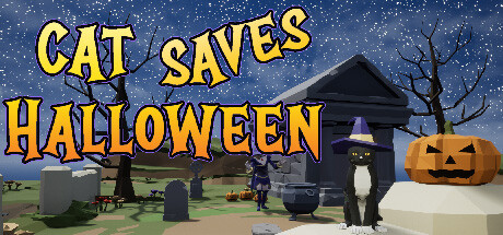 Cat Saves Halloween Cover Image