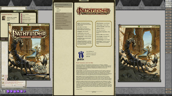 скриншот Fantasy Grounds - Pathfinder RPG - Campaign Setting: Lost Cities of Golarion 0