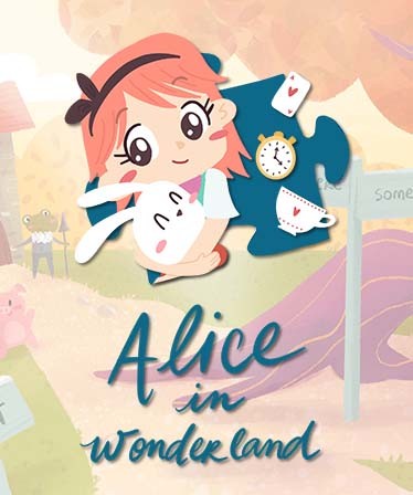 Alice in Wonderland - a jigsaw puzzle tale