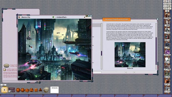 скриншот Fantasy Grounds - Interface Zero 3.0 Players Guide to 2095 2