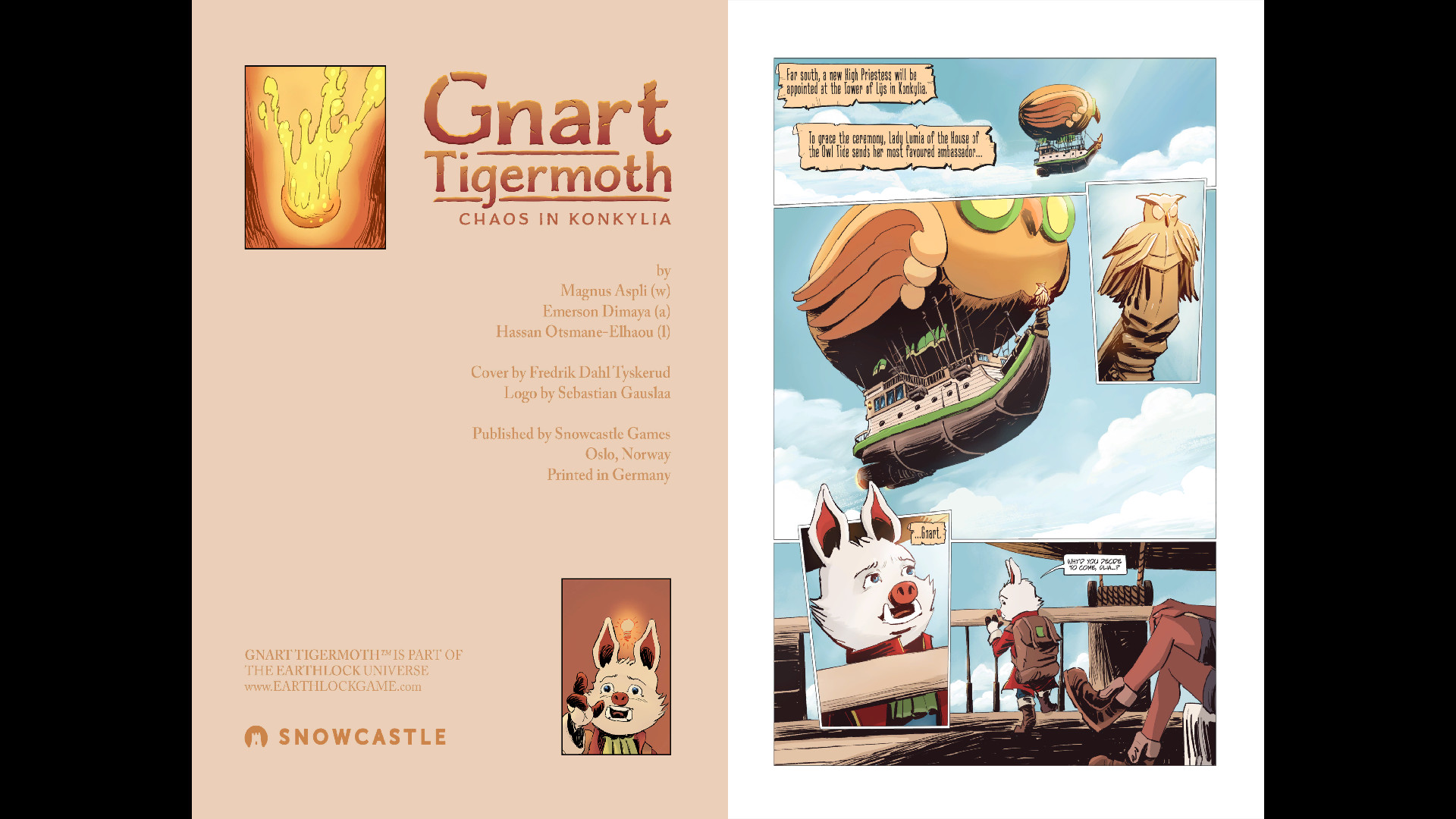 EARTHLOCK Comic Book #3: Gnart Tigermoth: Chaos in Konkylia #2