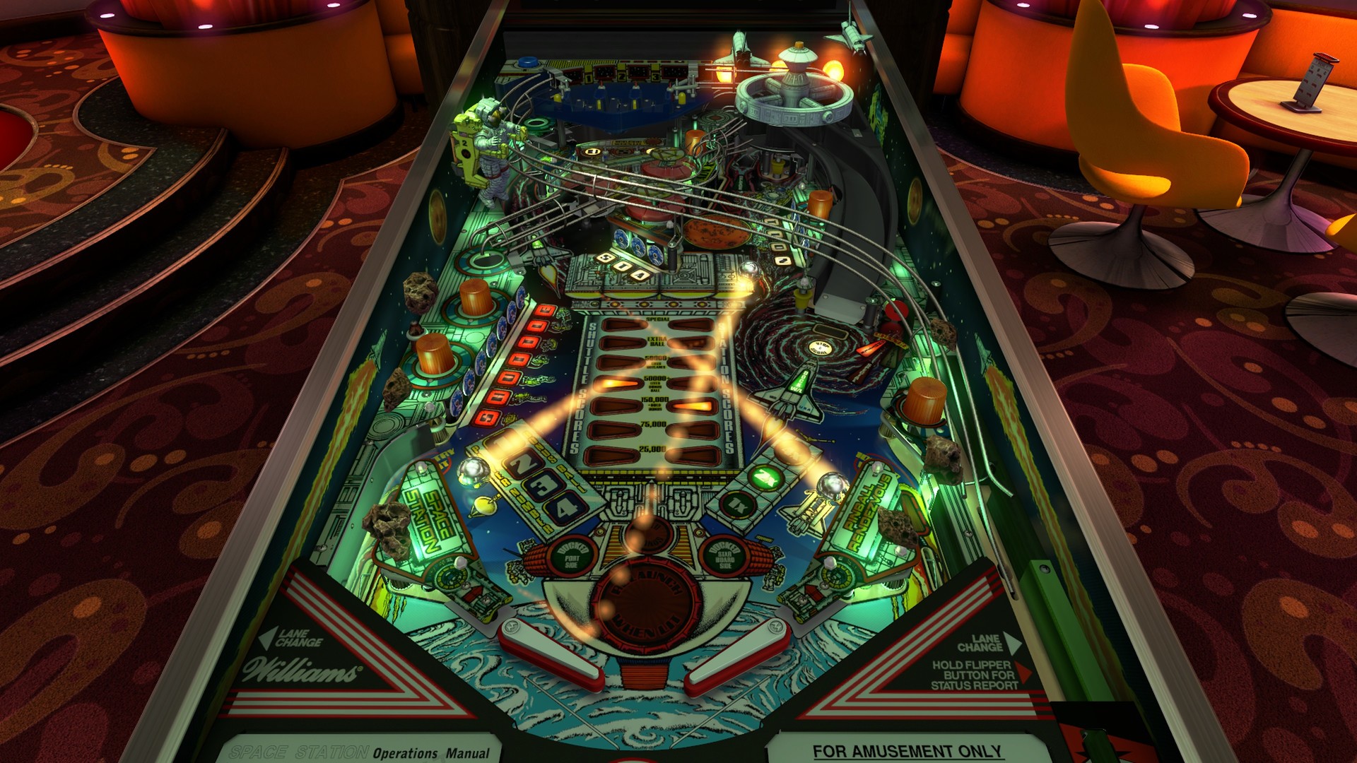 williams pinball machine space station