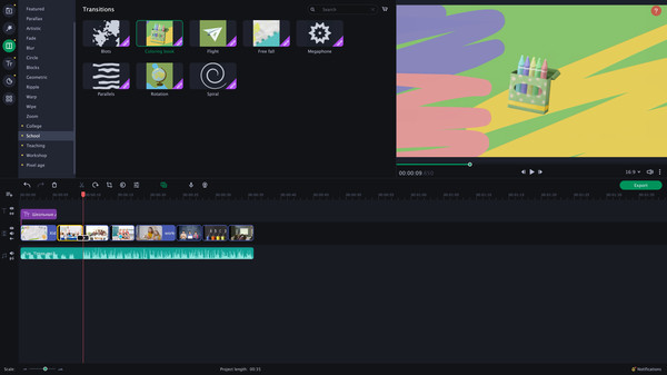 Movavi Slideshow Maker 8 Effects - Education Set