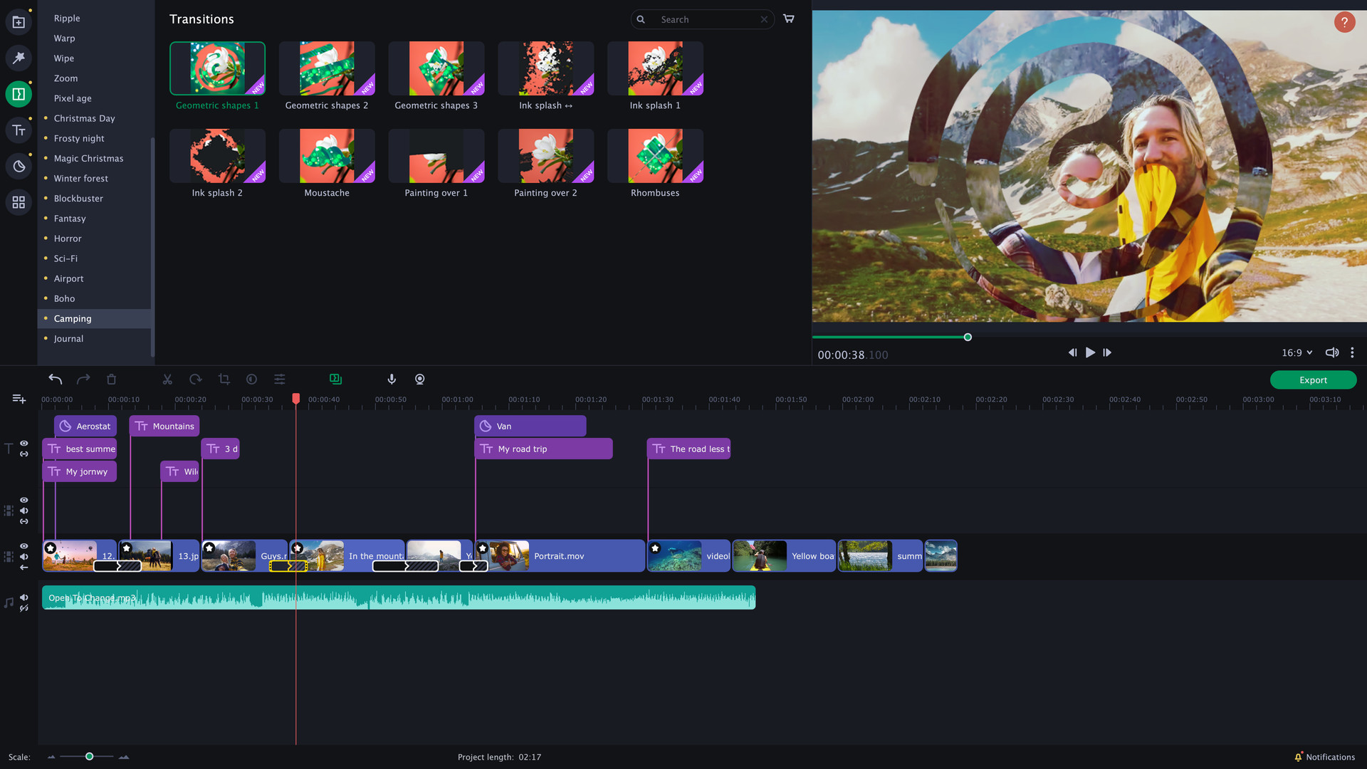 Movavi Slideshow Maker 8 Effects - Travel Set #5