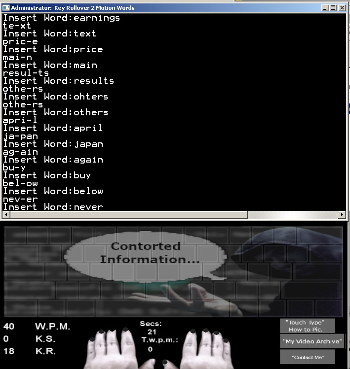 Touch Typing Home Row Speed Grinder - Contorted Information Skin + Physical Access Ethical Hacking Windows Xp, Vista, 7, 8, 10 & Linux Tutorial Access #3