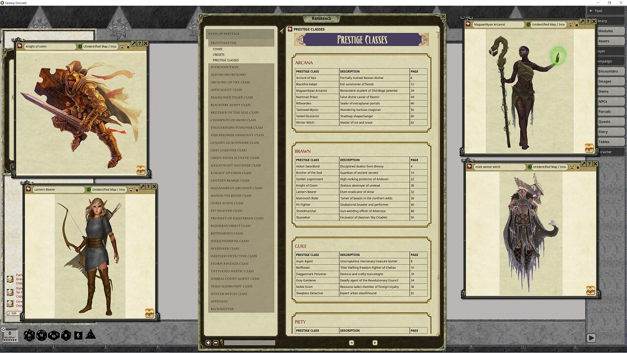 Fantasy Grounds - Pathfinder RPG - Campaign Setting: Paths Of Prestige ...