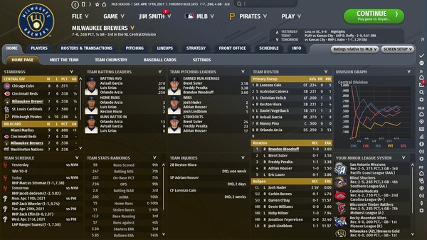 Скриншот из Out of the Park Baseball 22