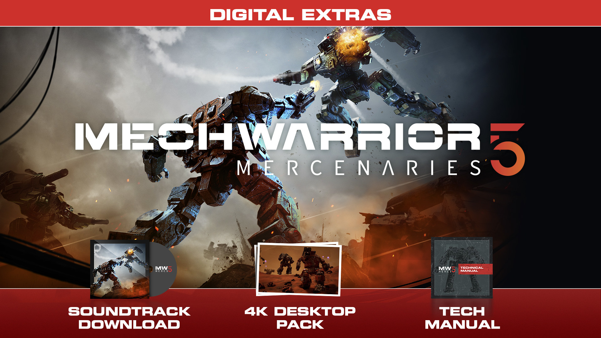 MechWarrior 5: Mercenaries - Digital Extras Content On Steam