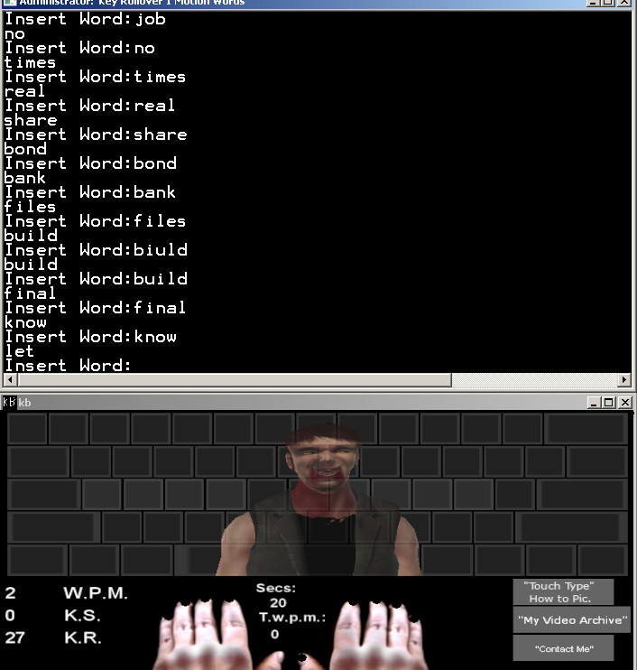 Touch Typing Home Row Speed Grinder - Zombie Black Layout Prowl Skin #2