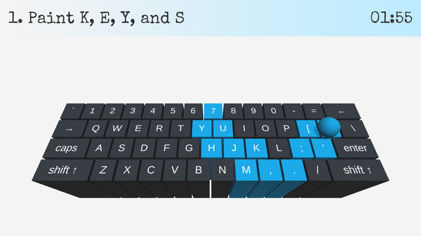 скриншот On Key Up: A Game for Keyboards 0