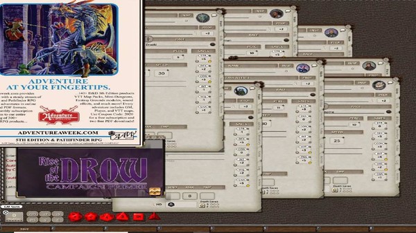 скриншот Fantasy Grounds - Rise of the Drow: Campaign Primer 0