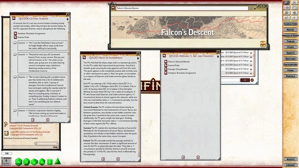 скриншот Fantasy Grounds - Pathfinder 2 RPG - Pathfinder Society Quest #13: Falcons' Descent 0