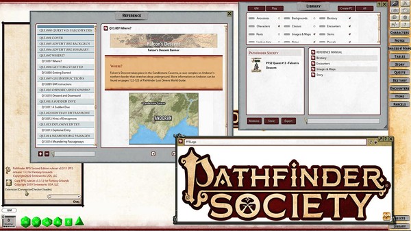Fantasy Grounds - Pathfinder 2 RPG - Pathfinder Society Quest #13: Falcons' Descent