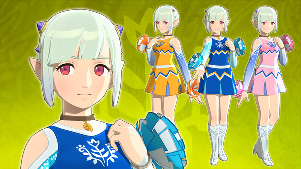 Скриншот из Monster Hunter Stories 2: Wings of Ruin - Ena's Outfits: Cheerleader Three-Pack (Blue&frasl;Orange&frasl;Pink)