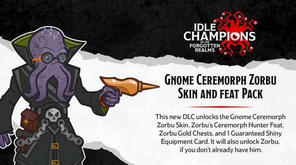 скриншот Idle Champions - Gnome Ceremorph Zorbu Skin & Feat Pack 1