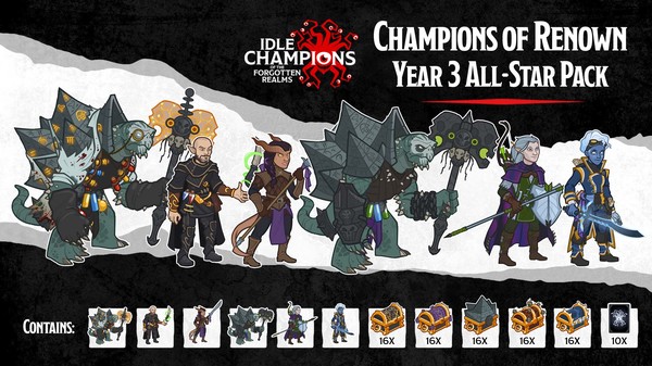 Idle Champions - Champions of Renown: Year 3 All-Star Pack for steam