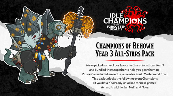 скриншот Idle Champions - Champions of Renown: Year 3 All-Star Pack 1