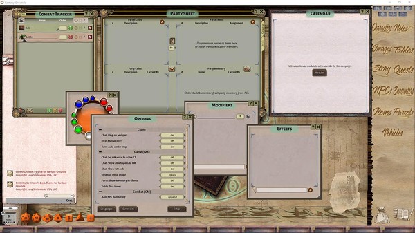 скриншот Fantasy Grounds - FG Theme - Wizard's Desk 0