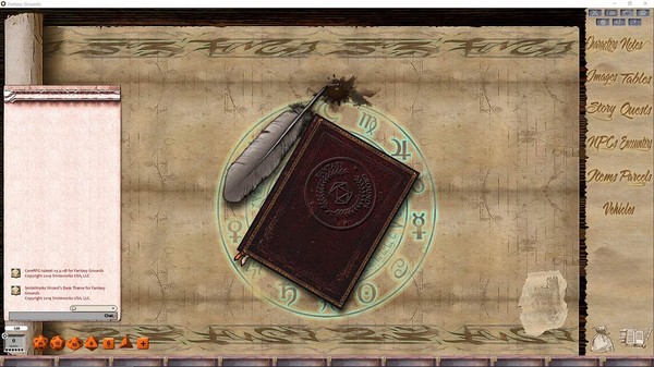 скриншот Fantasy Grounds - FG Theme - Wizard's Desk 1