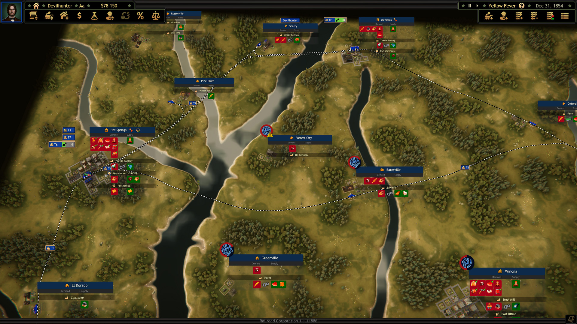 Railroad Corporation - Yellow Fever DLC screenshot screenshot 5