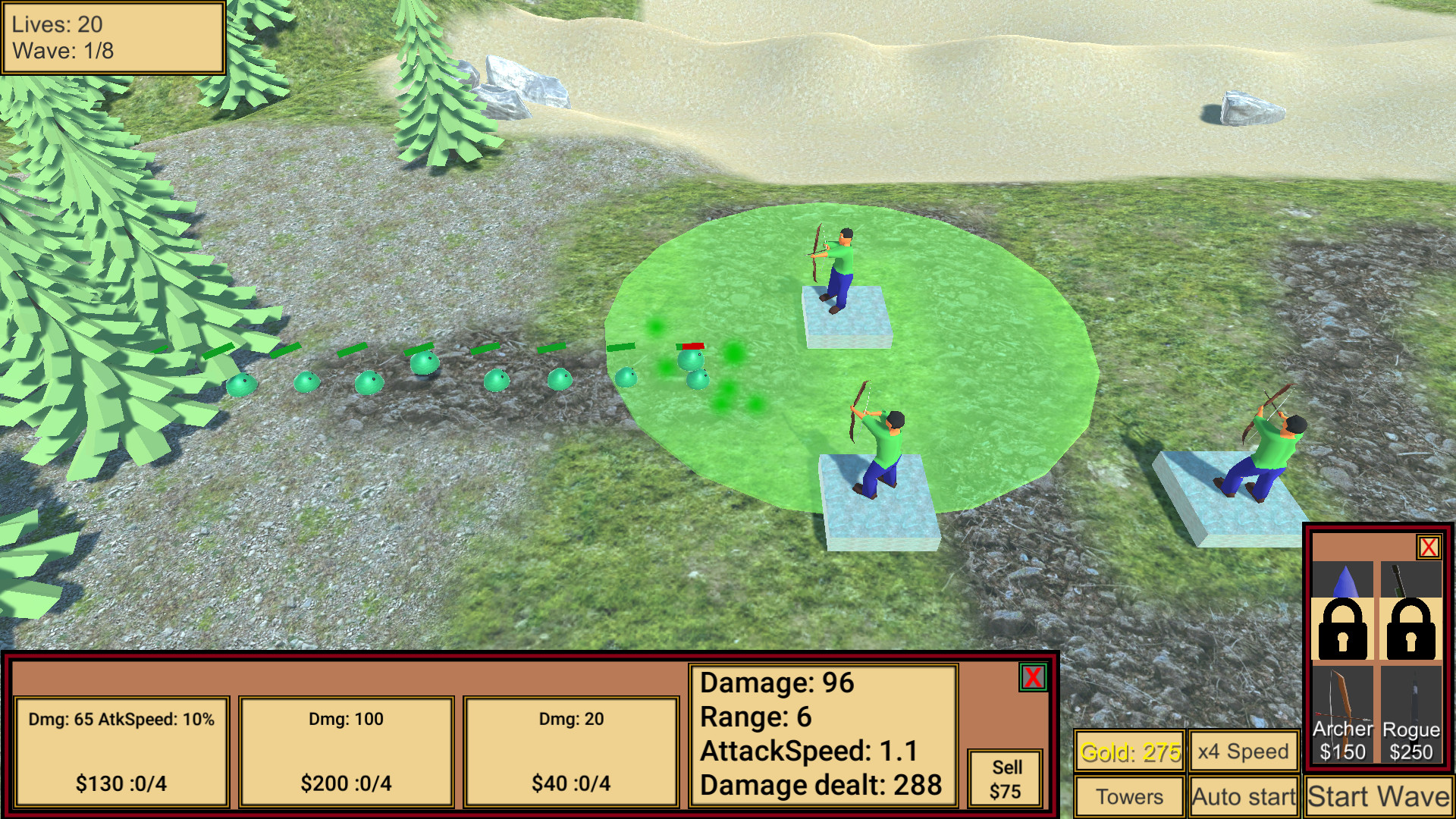 Slime Time TD screenshot 1